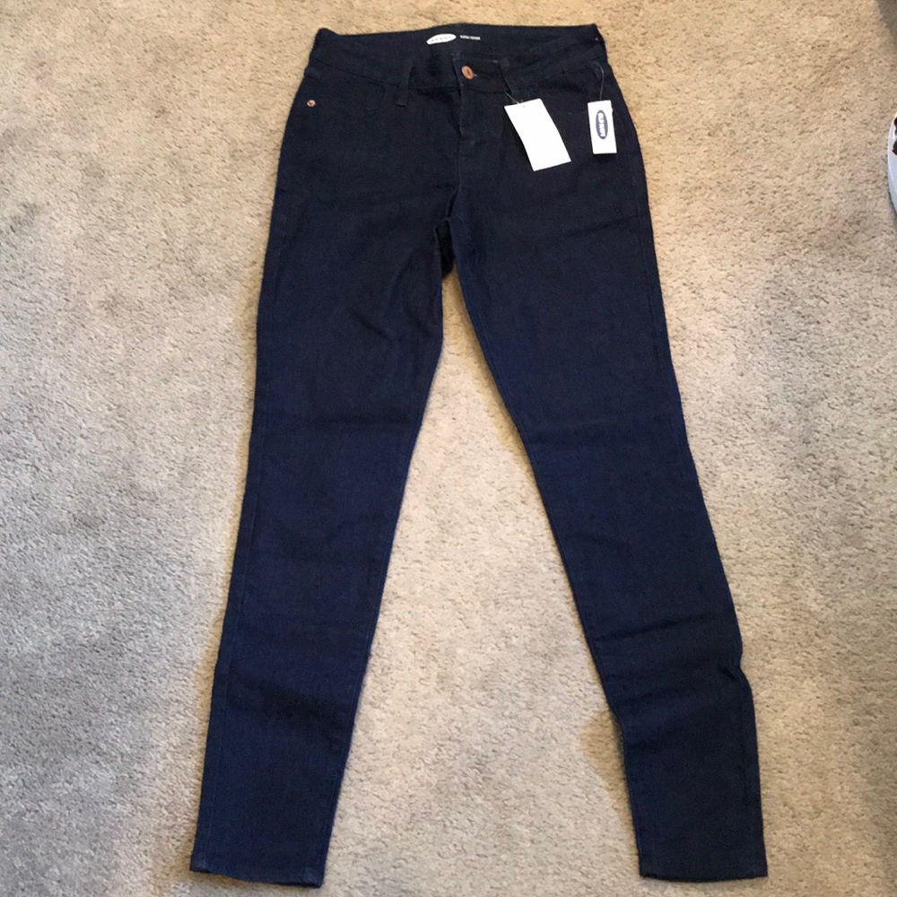 dark wash blue jeans size 0 old navy new with tags